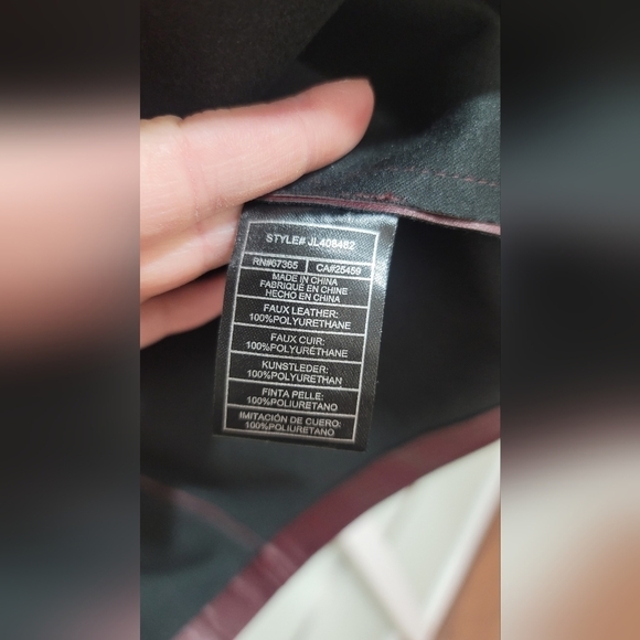 Hook Front Vegan Leather Mini Dress - Picture 10 of 15